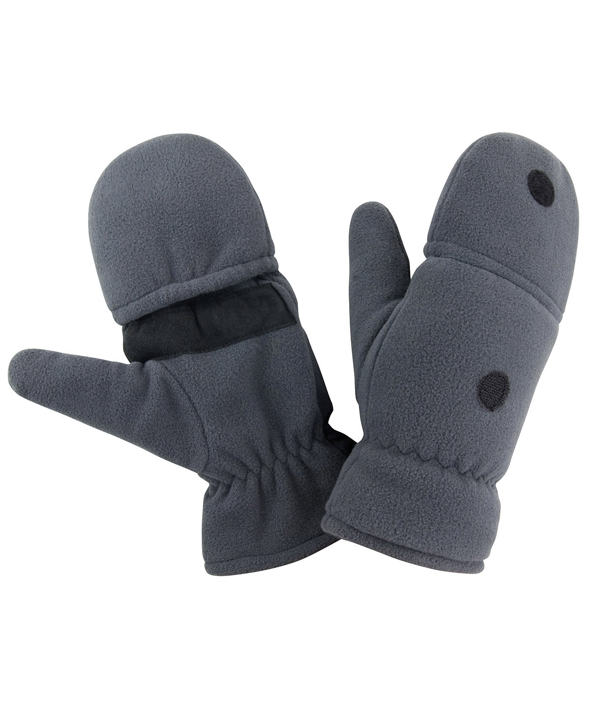 Tryck din logga på Handskar från Result Winter Essentials - Anpassa (R363X) Palmgrip handske-mitt i färgen Mörkgrå för företag, föreningar och privatpersoner