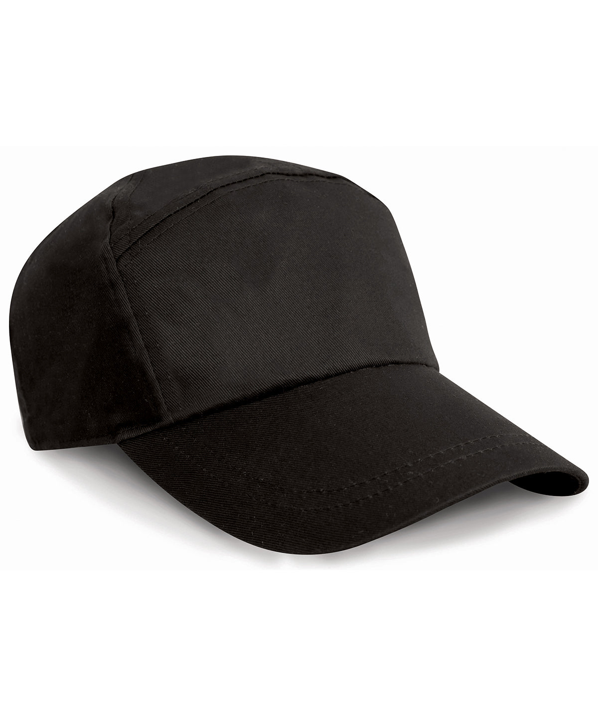 Tryck din logga på Kepsar från Result Headwear - Anpassa (RC02X) 7-panel reklamkeps i färgen Svart One Size för företag, föreningar och privatpersoner