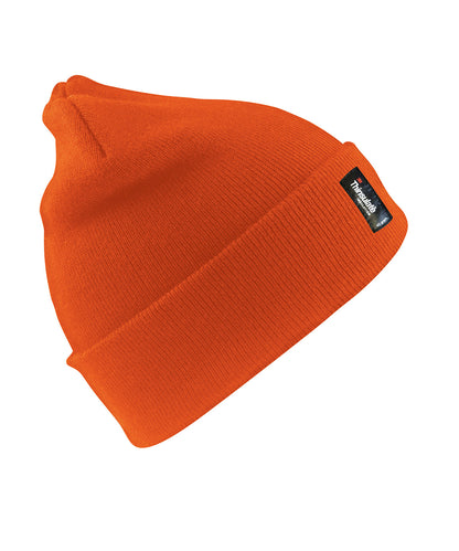 Tryck din logga på Mössor från Result Winter Essentials - Anpassa Hatt av tungvikts Thinsulate i färgen Neon orange One Size för företag, föreningar och privatpersoner