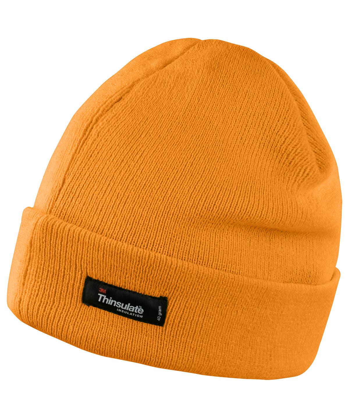 Tryck din logga på Mössor från Result Winter Essentials - Anpassa Lättviktig Thinsulate-mössa i färgen Neon orange One Size för företag, föreningar och privatpersoner