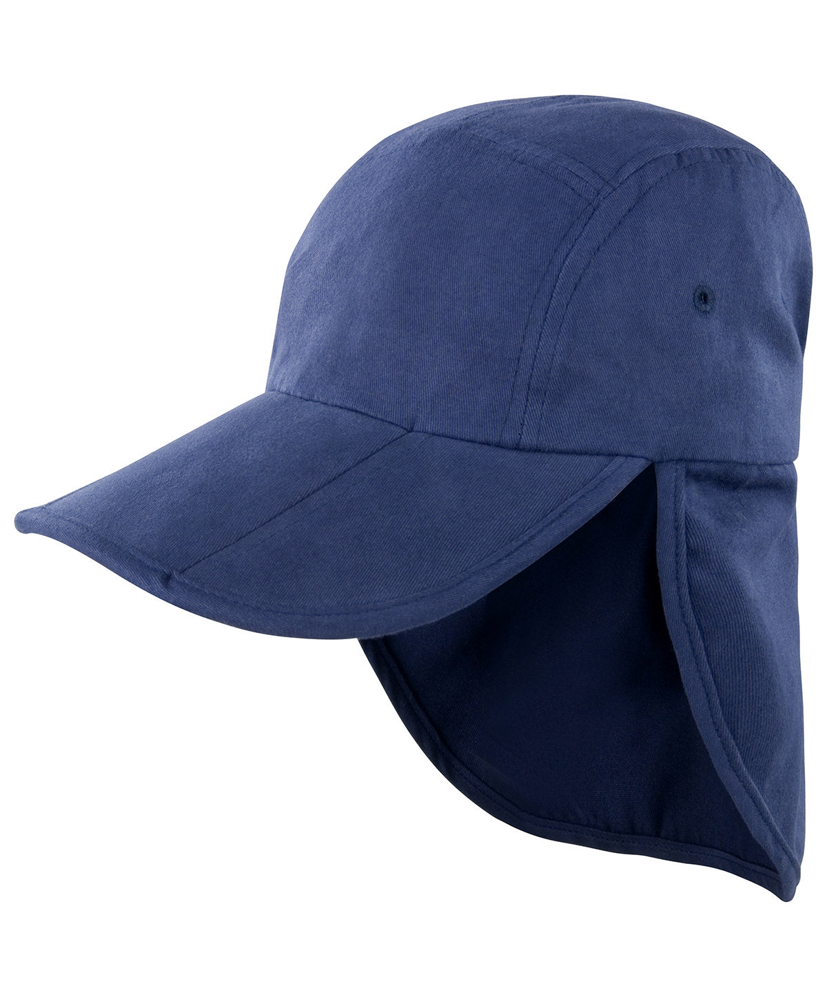 Tryck din logga på Kepsar från Result Headwear - Anpassa (RC76J) Junior hopfällbar legionärsmössa i färgen Marinblå One Size för företag, föreningar och privatpersoner