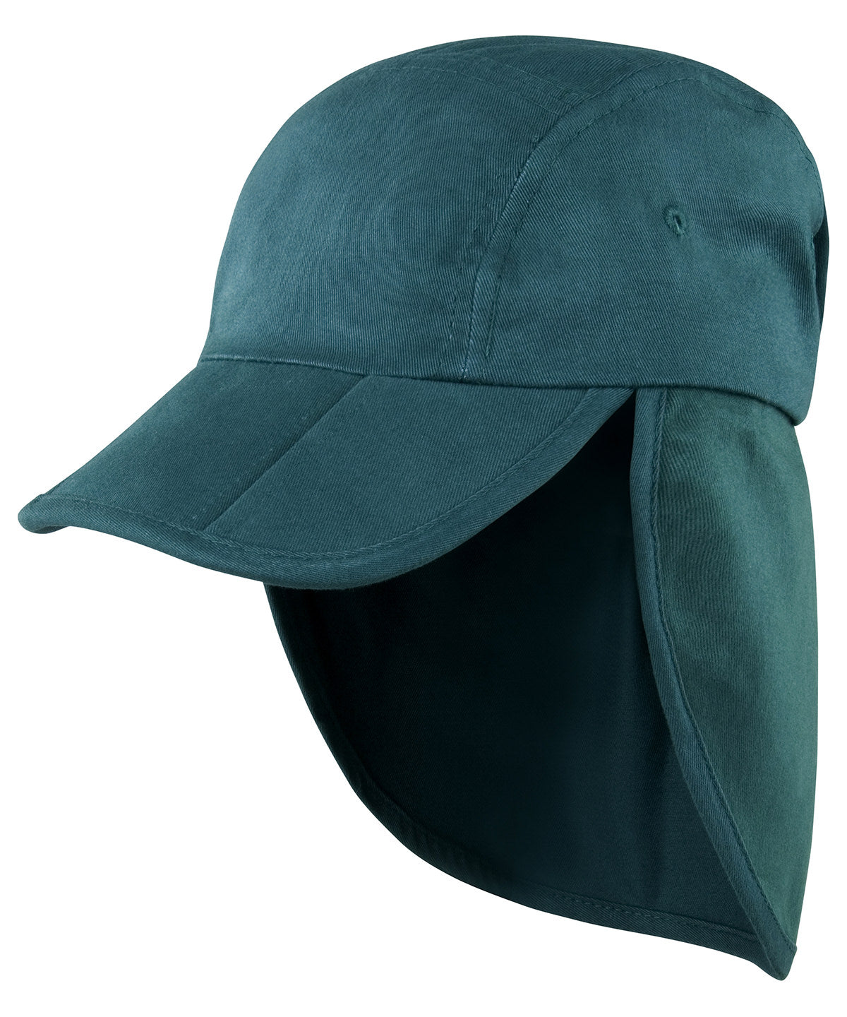 Tryck din logga på Kepsar från Result Headwear - Anpassa (RC76X) Uppfällbar legionärsmössa i färgen Djup grön One Size för företag, föreningar och privatpersoner