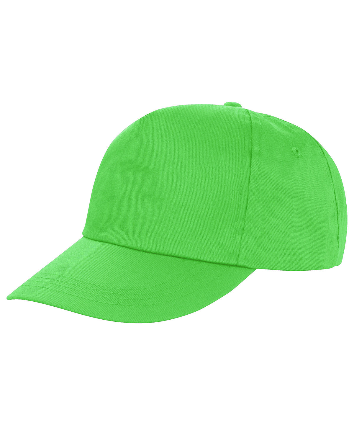 Tryck din logga på Kepsar från Result Headwear - Anpassa (RC80X) Houston 5-panel tryckerihatt i färgen Lime One Size för företag, föreningar och privatpersoner