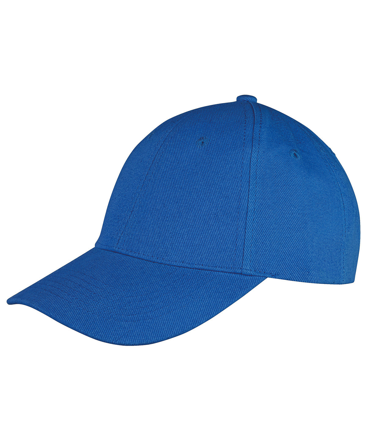 Tryck din logga på Kepsar från Result Headwear - Anpassa (RC81X) Memphis 6-panel lågprofilkeps i borstad bomull i färgen Mellanblå One Size för företag, föreningar och privatpersoner