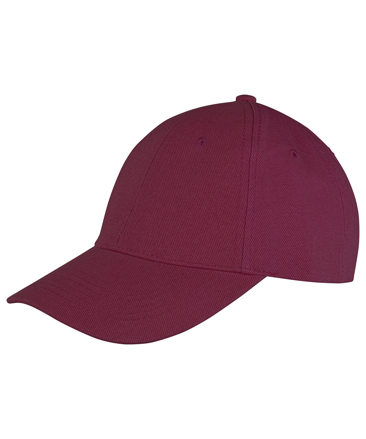 Tryck din logga på Kepsar från Result Headwear - Anpassa (RC81X) Memphis 6-panel lågprofilkeps i borstad bomull i färgen Burgundy One Size för företag, föreningar och privatpersoner