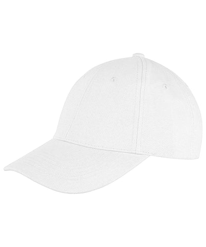 Tryck din logga på Kepsar från Result Headwear - Anpassa Memphis 6-panel lågprofilkeps i borstad bomull i färgen Vit One Size för företag, föreningar och privatpersoner