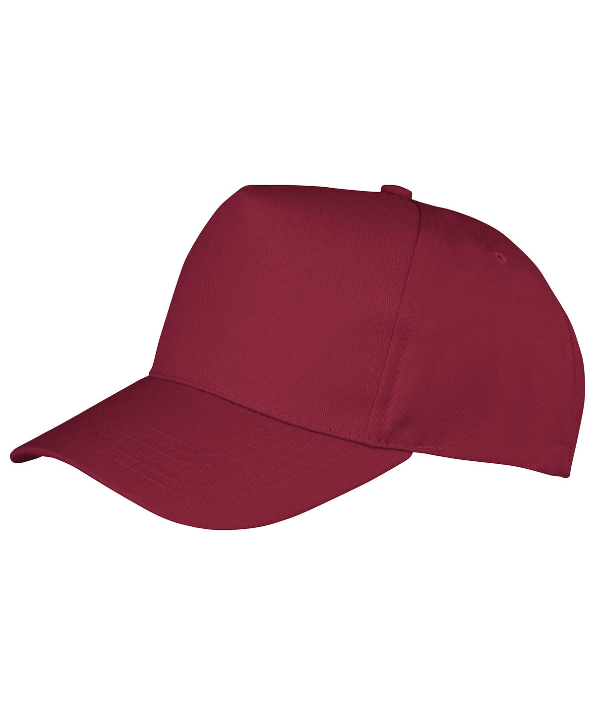 Tryck din logga på Kepsar från Result Headwear - Anpassa (RC84J) Boston junior 65/35 polycotton keps i färgen Burgundy One Size för företag, föreningar och privatpersoner