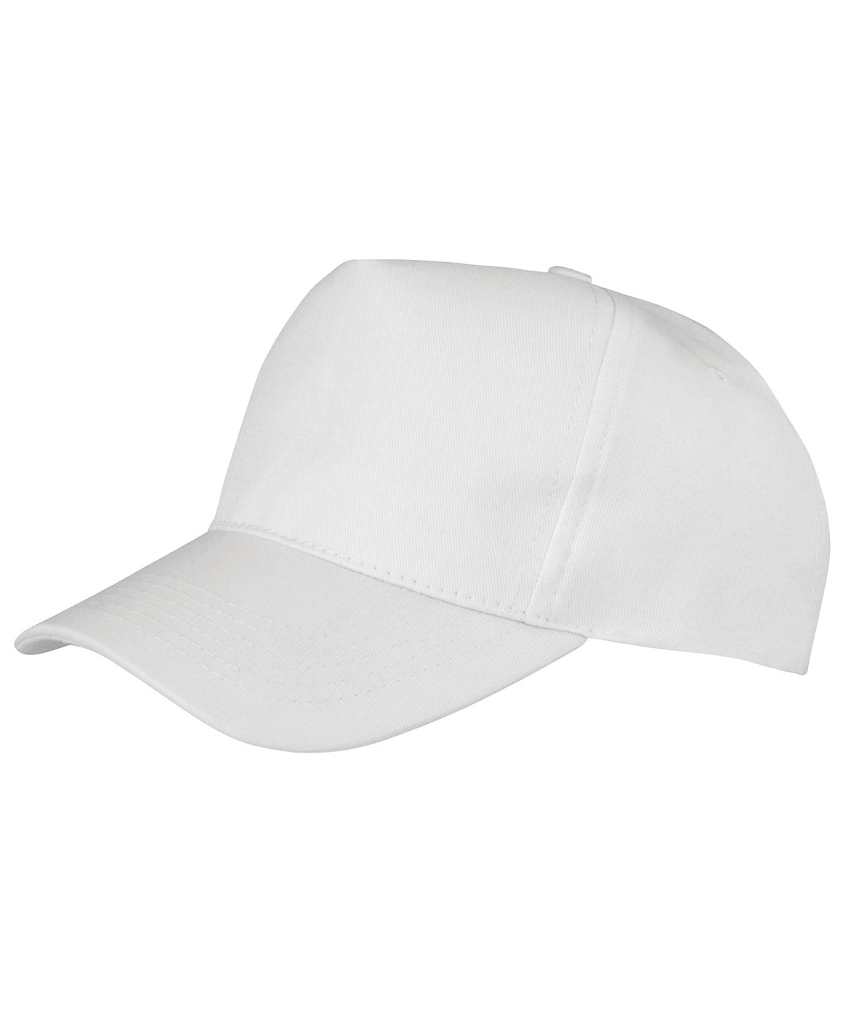 Tryck din logga på Kepsar från Result Headwear - Anpassa Boston junior 65/35 polycotton keps i färgen Vit One Size för företag, föreningar och privatpersoner