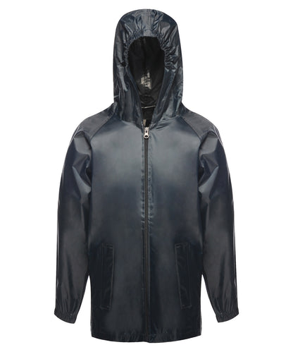 Tryck din logga på Jackor från Regatta Junior - Anpassa Barn pro stormbreak jacka i färgen Marinblå för företag, föreningar och privatpersoner