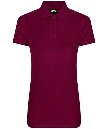 Tryck din logga på Piké från ProRTX - Anpassa Piké för damer i färgen Burgundy för företag, föreningar och privatpersoner