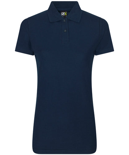 Tryck din logga på Piké från ProRTX - Anpassa Piké för damer i färgen Marinblå för företag, föreningar och privatpersoner