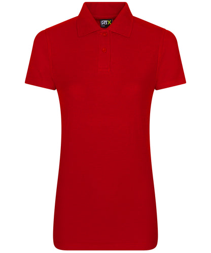 Tryck din logga på Piké från ProRTX - Anpassa Piké för damer i färgen Mellan röd för företag, föreningar och privatpersoner