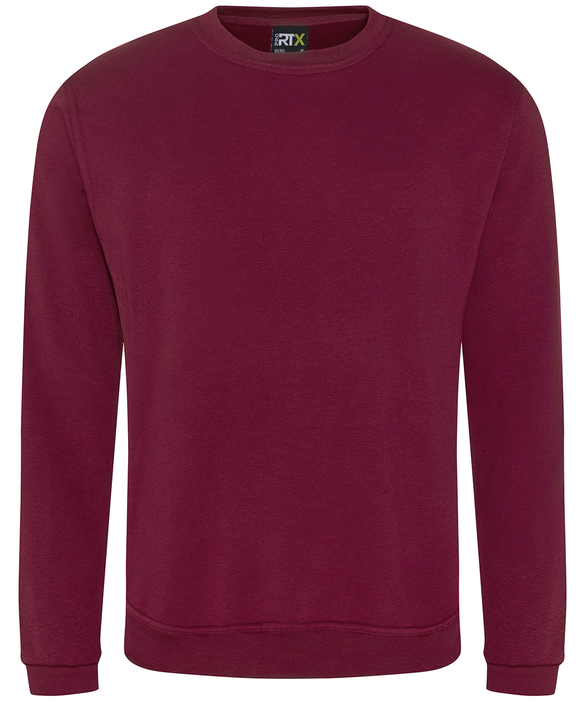 Tryck din logga på Sweatshirts från ProRTX - Anpassa Pro sweatshirt i färgen Burgundy för företag, föreningar och privatpersoner