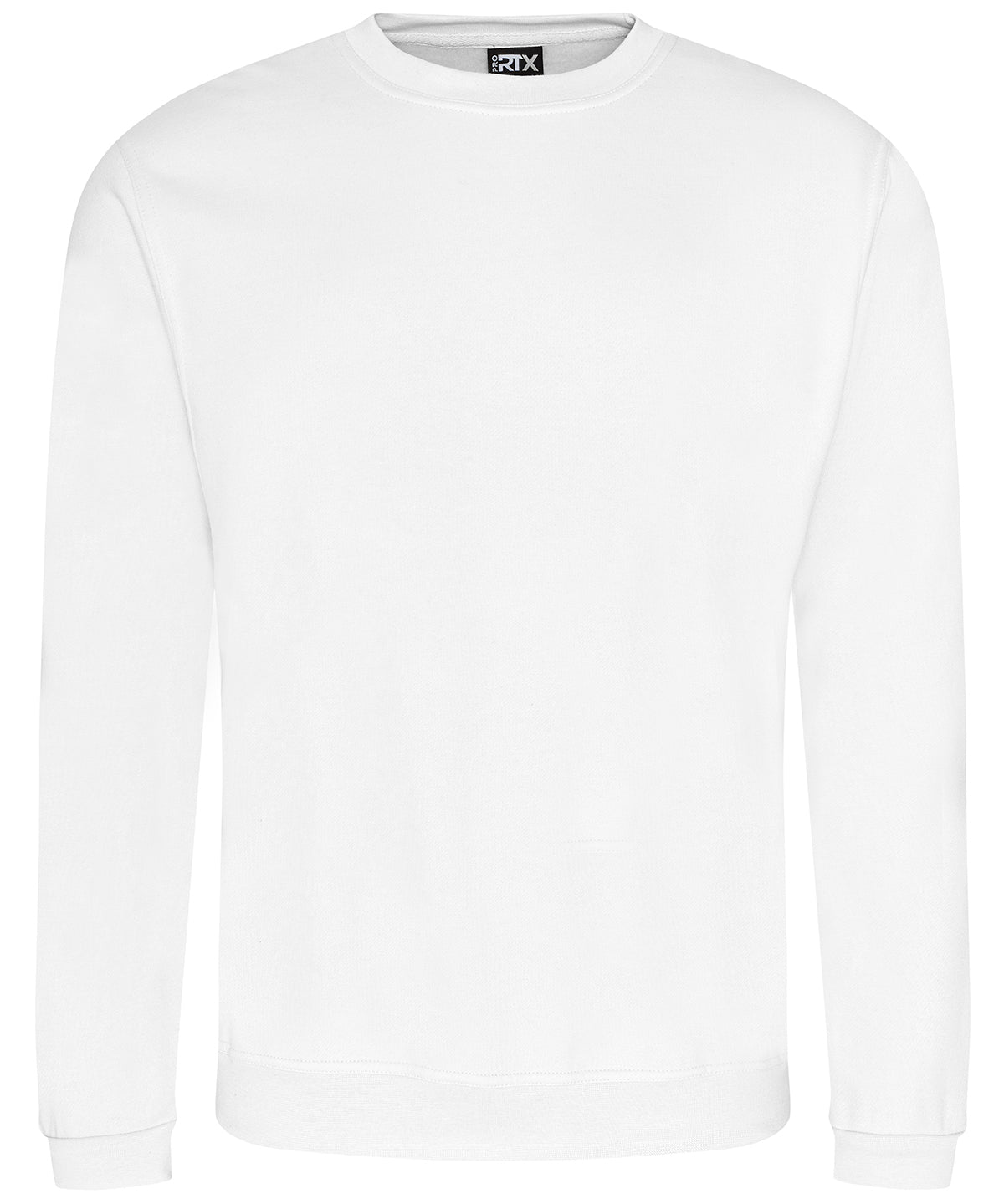 Tryck din logga på Sweatshirts från ProRTX - Anpassa (2RX301) Pro sweatshirt i färgen Vit för företag, föreningar och privatpersoner