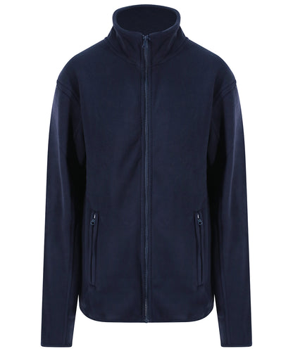 Tryck din logga på Fleece från ProRTX - Anpassa Pro microfleece i färgen Marinblå för företag, föreningar och privatpersoner