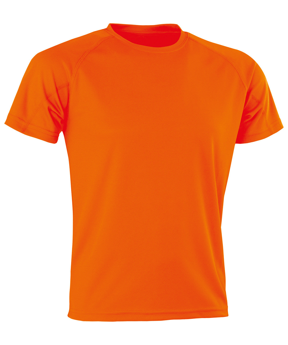 Tryck din logga på T-shirts från Spiro - Anpassa (S287X) Prestanda Aircool tee i färgen Neon orange för företag, föreningar och privatpersoner