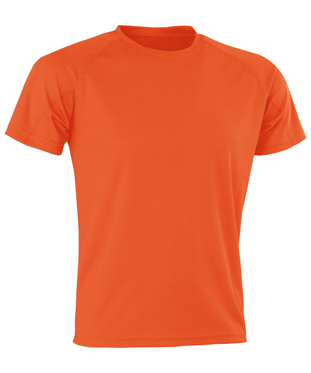 Tryck din logga på T-shirts från Spiro - Anpassa (2S287X) Prestanda Aircool tee i färgen Mellan Orange för företag, föreningar och privatpersoner