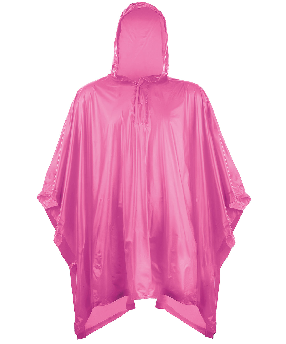 Tryck din logga på Ponchos från Splashmacs - Anpassa (SC019) Poncho i plast för barn i färgen Fuchsia One Size för företag, föreningar och privatpersoner