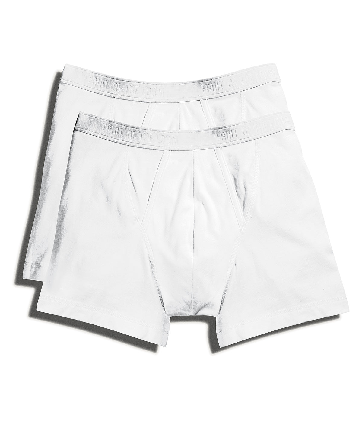 Tryck din logga på Boxershorts från Fruit of the Loom - Anpassa (SS701) Klassiska boxershorts 2-pack i färgen Vit för företag, föreningar och privatpersoner