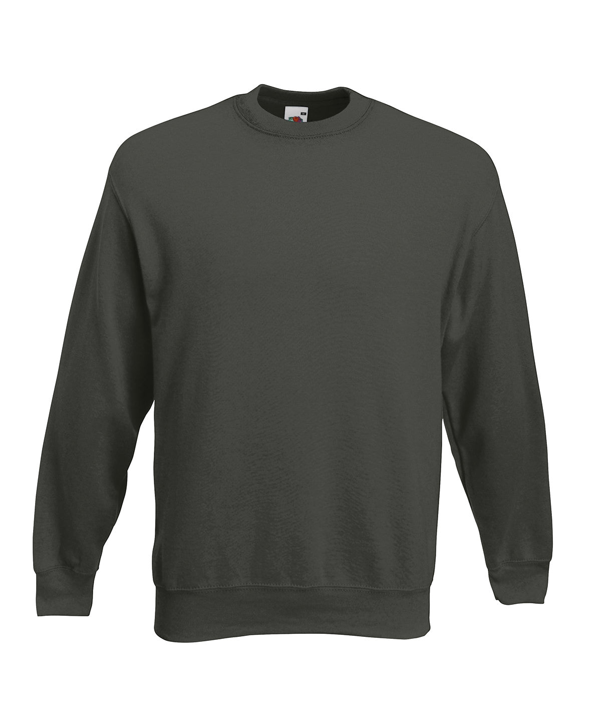 Tryck din logga på Sweatshirts från Fruit of the Loom - Anpassa Premium 70/30 set-in sweatshirt i färgen Mörkgrå för företag, föreningar och privatpersoner