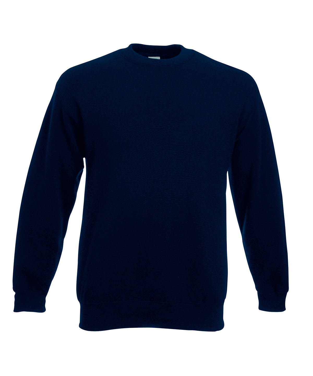 Tryck din logga på Sweatshirts från Fruit of the Loom - Anpassa Premium 70/30 set-in sweatshirt i färgen Marinblå för företag, föreningar och privatpersoner