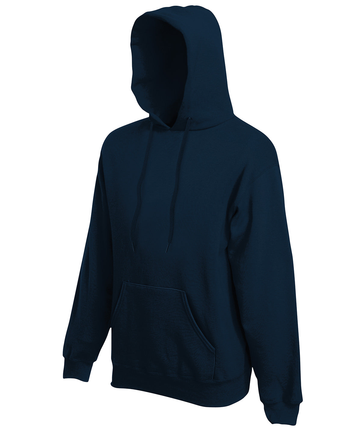 Tryck din logga på Hoodies från Fruit of the Loom - Anpassa (SS824) Premium 70/30 sweatshirt med huva i färgen Marinblå för företag, föreningar och privatpersoner