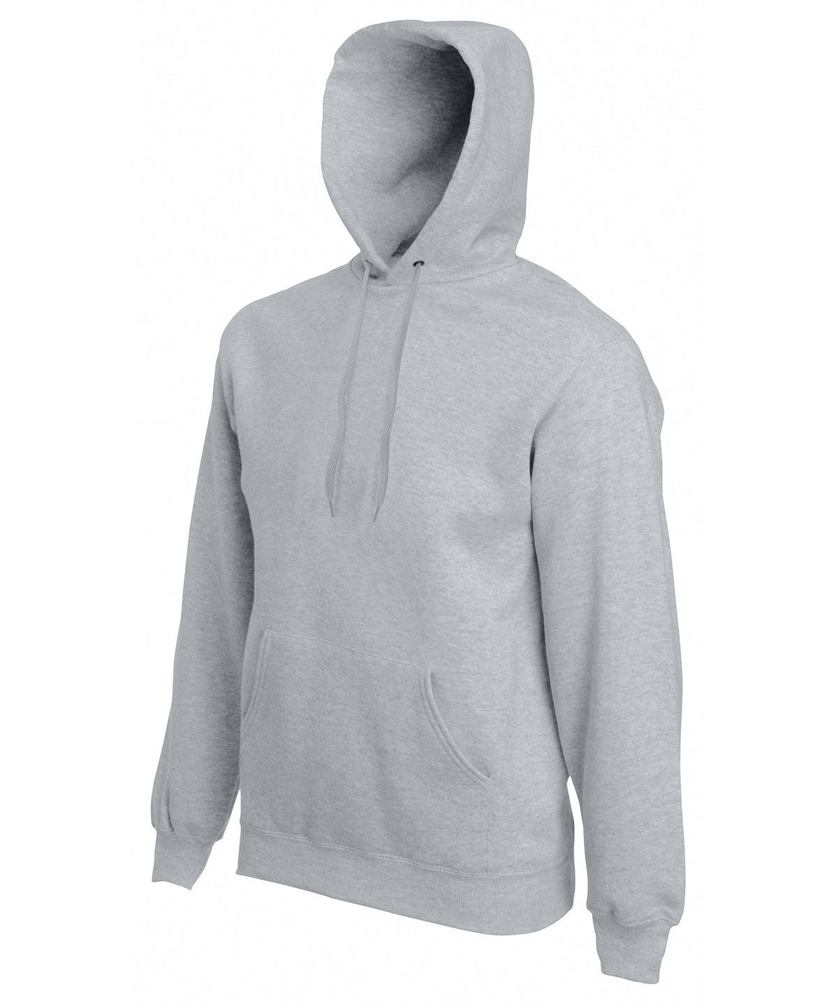 Tryck din logga på Hoodies från Fruit of the Loom - Anpassa (SS824) Premium 70/30 sweatshirt med huva i färgen Ljunggrå för företag, föreningar och privatpersoner