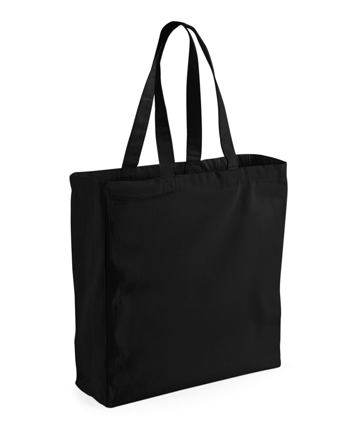 Tryck din logga på Väskor från Westford Mill - Anpassa (WM108) Klassisk shopper i canvas i färgen Svart One Size för företag, föreningar och privatpersoner