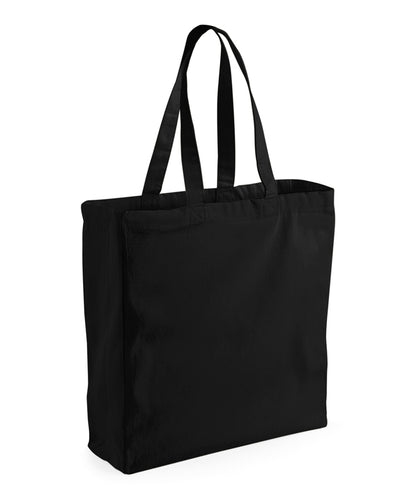 Tryck din logga på Väskor från Westford Mill - Anpassa Klassisk shopper i canvas i färgen Svart One Size för företag, föreningar och privatpersoner