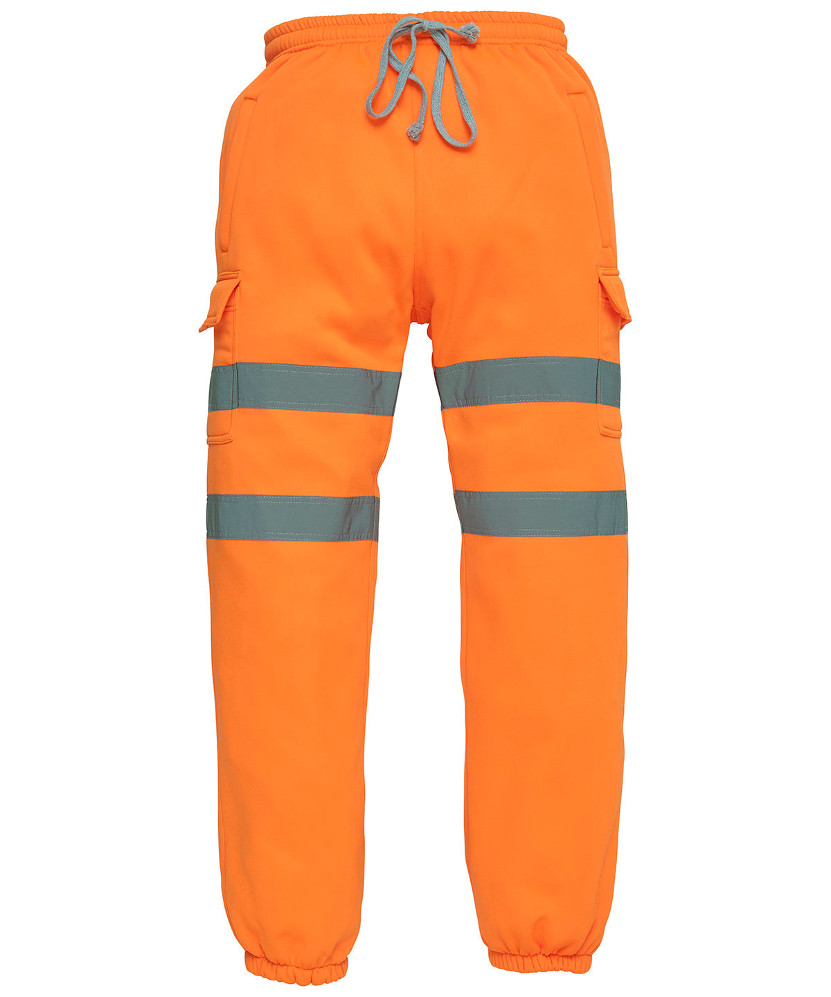 Tryck din logga på Mjukisbyxor från Yoko - Anpassa (YK013) Hi-vis joggingbyxor i färgen Mellan Orange för företag, föreningar och privatpersoner