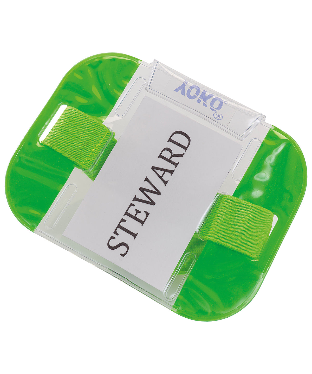 Tryck din logga på Armband från Yoko - Anpassa (YK202) ID-armband i färgen Neon grön One Size för företag, föreningar och privatpersoner