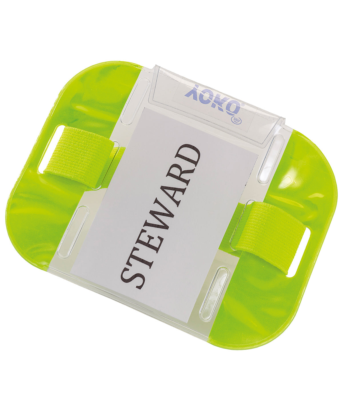 Tryck din logga på Armband från Yoko - Anpassa (YK202) ID-armband i färgen Neon gul One Size för företag, föreningar och privatpersoner