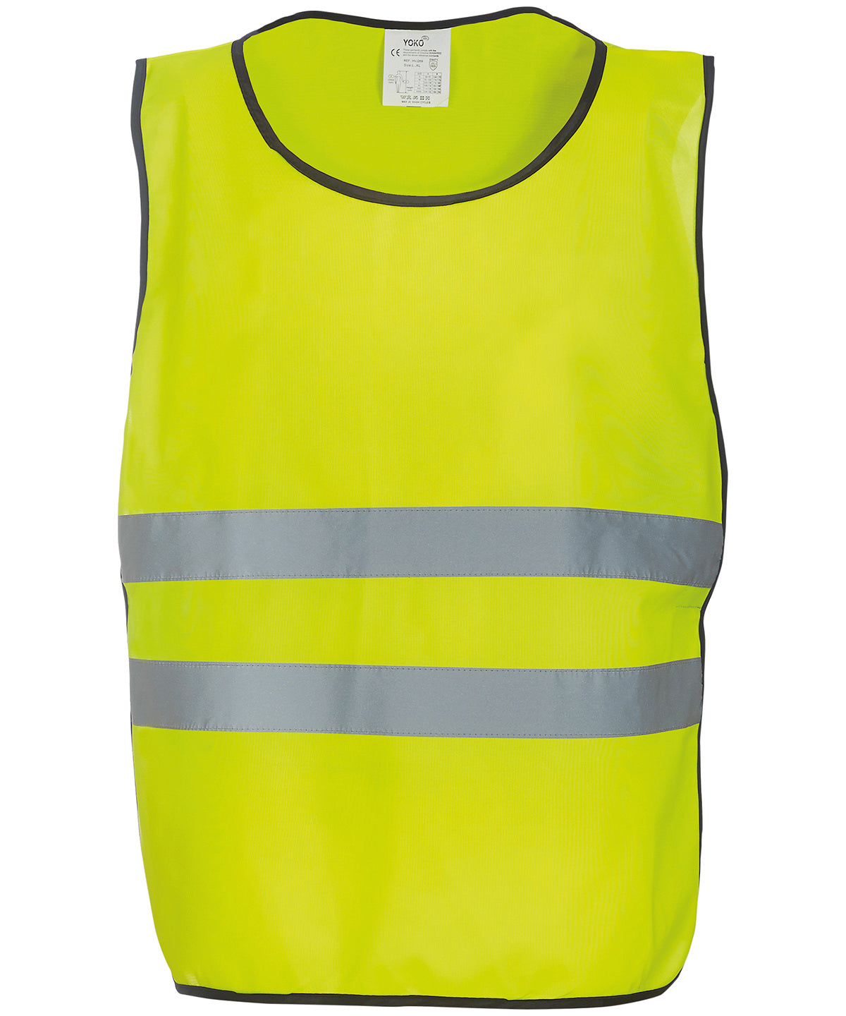 Tryck din logga på Tabarder från Yoko - Anpassa (YK004) Hi-vis 2-bands tabard i färgen Ljusgul för företag, föreningar och privatpersoner