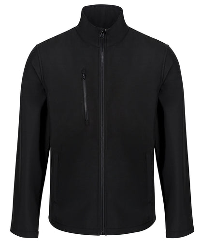 Tryck din logga på Softshelljackor från Regatta Professional - Anpassa Ablaze 3-lagers tryckbar softshell i färgen Svart för företag, föreningar och privatpersoner