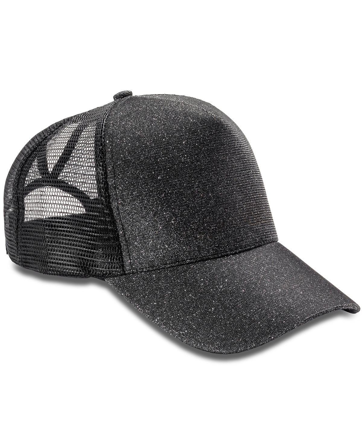 Tryck din logga på Kepsar från Result Headwear - Anpassa (RC90X) Core New York mössa med glitter i färgen Svart One Size för företag, föreningar och privatpersoner