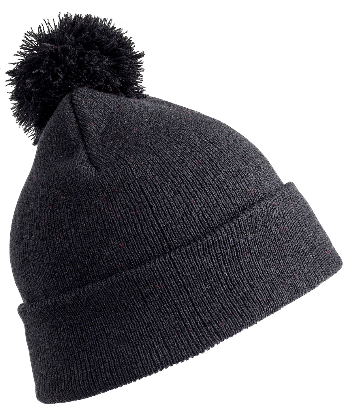 Tryck din logga på Mössor från Result Winter Essentials - Anpassa (RC28J) Junior pom pom-mössa i färgen Svart One Size för företag, föreningar och privatpersoner