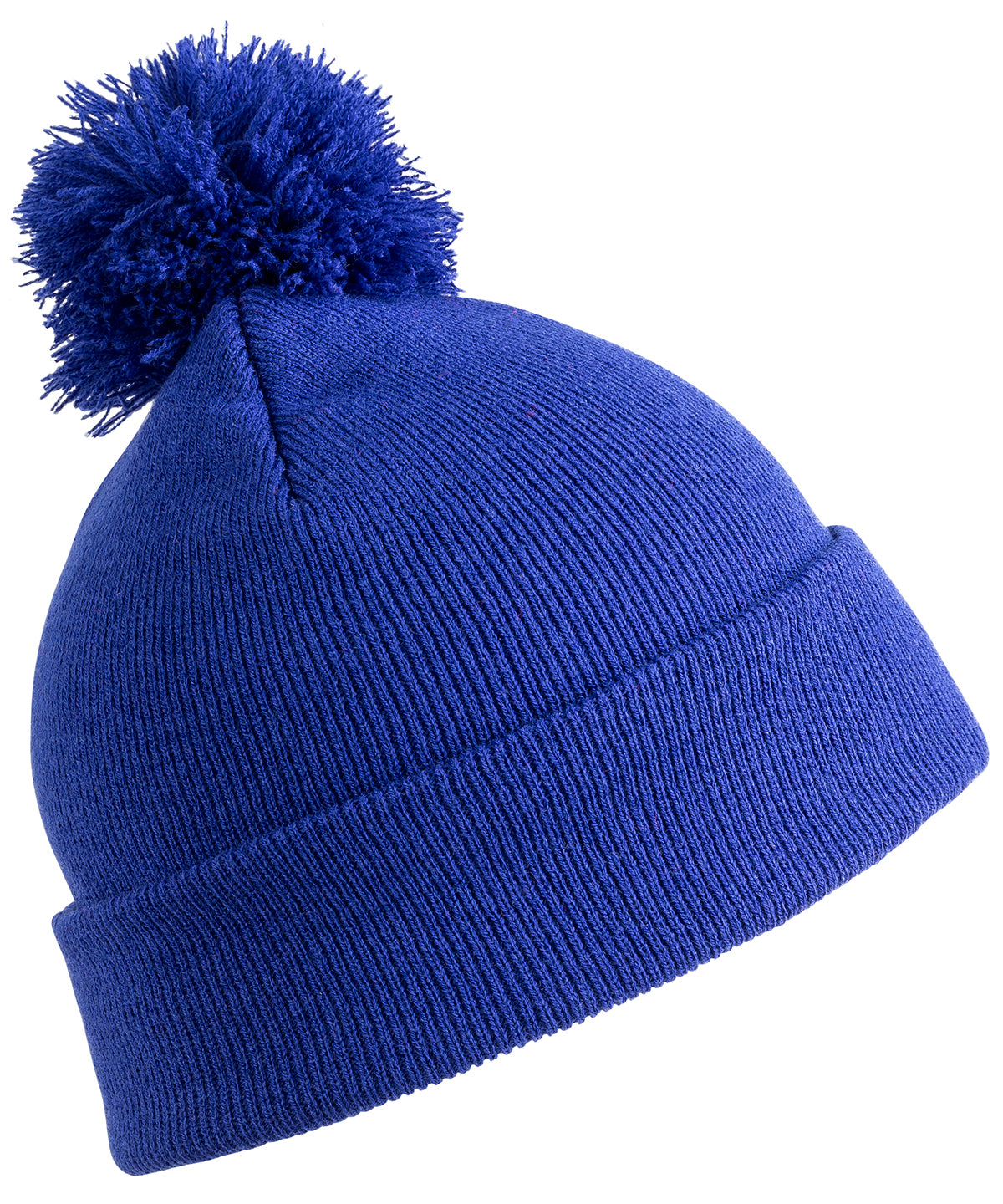 Tryck din logga på Mössor från Result Winter Essentials - Anpassa (RC28J) Junior pom pom-mössa i färgen Royal One Size för företag, föreningar och privatpersoner