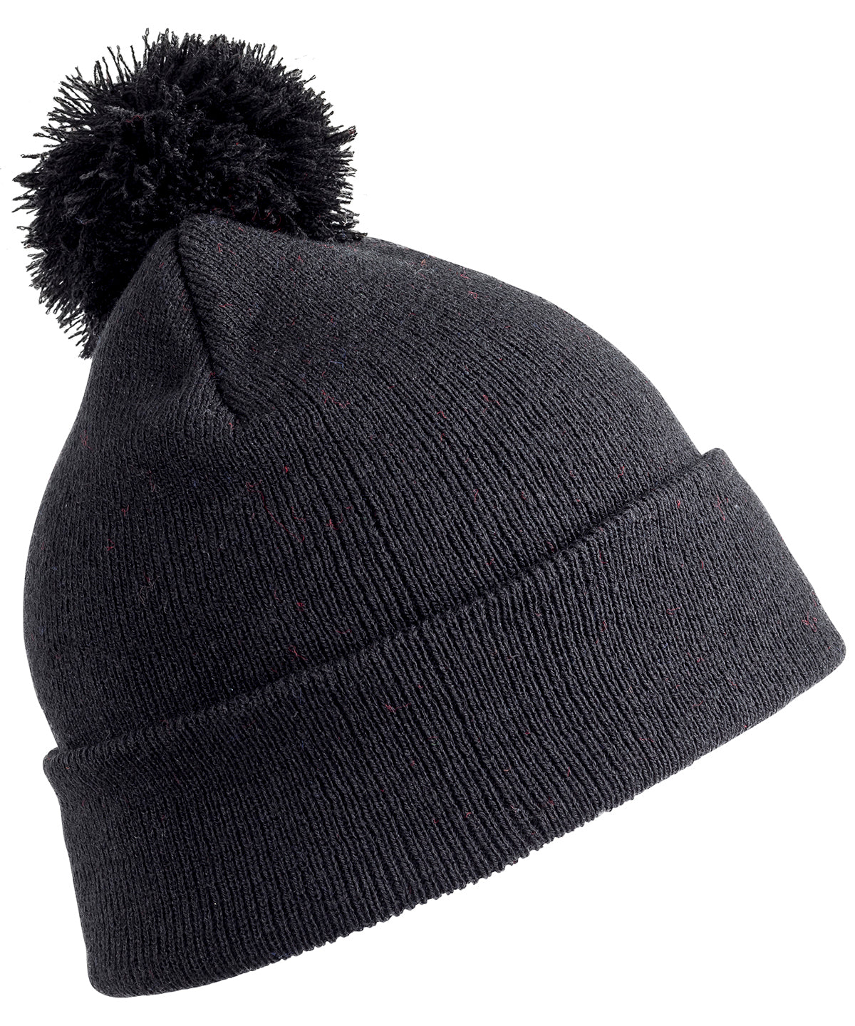 Tryck din logga på Mössor från Result Winter Essentials - Anpassa (RC28X) Pom pom-mössa i färgen Svart One Size för företag, föreningar och privatpersoner