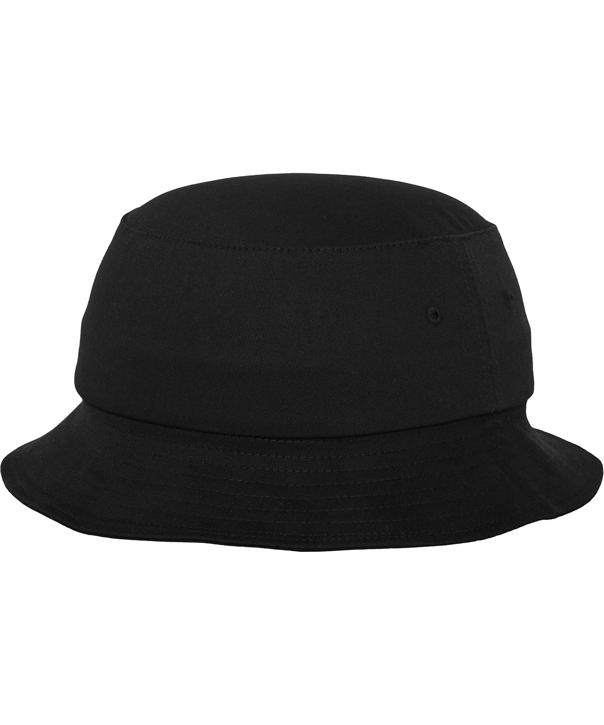 Tryck din logga på Hattar från Flexfit by Yupoong - Anpassa (YP039) Flexfit bucket hat i bomullstwill i färgen Svart One Size för företag, föreningar och privatpersoner