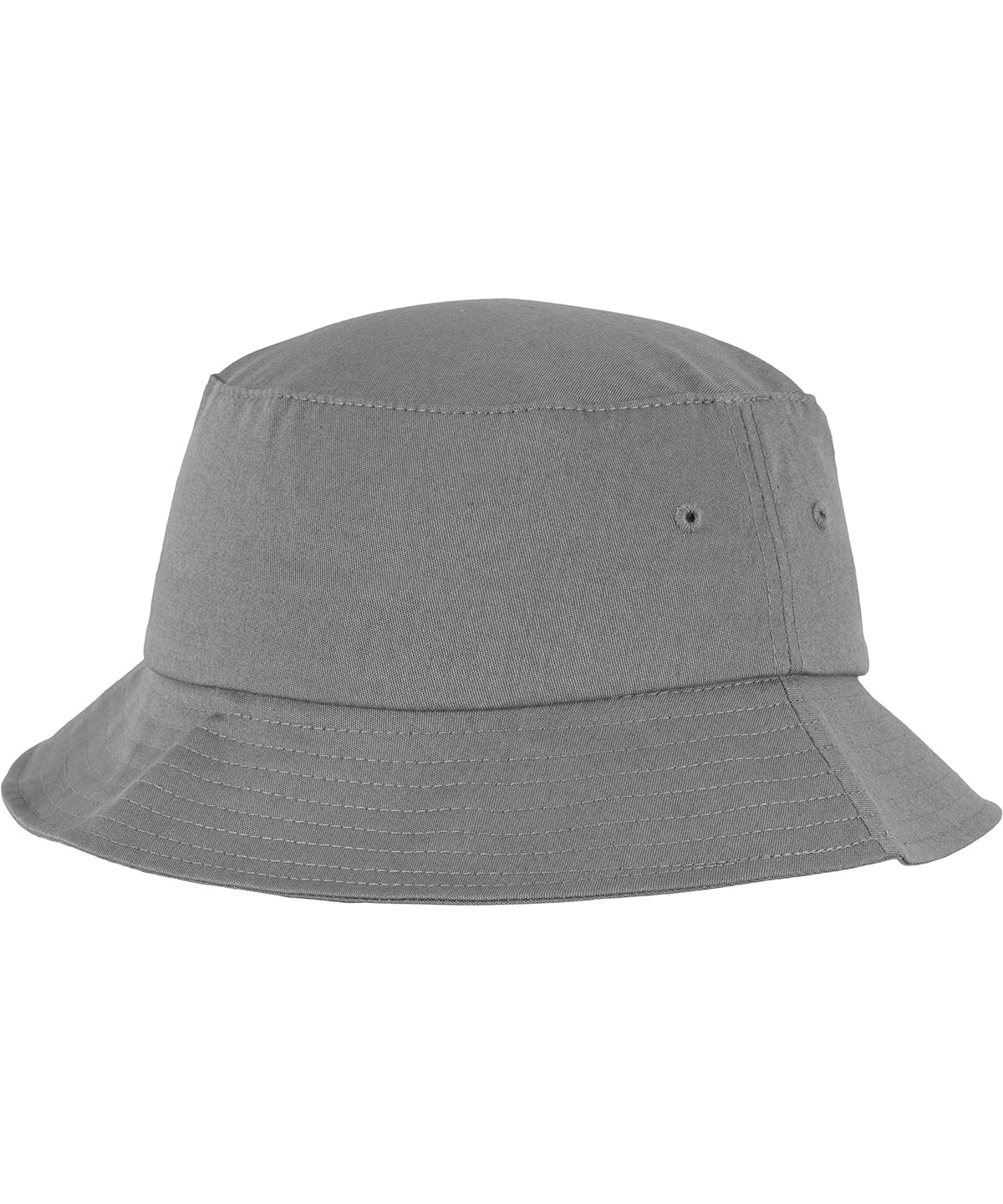 Tryck din logga på Hattar från Flexfit by Yupoong - Anpassa (YP039) Flexfit bucket hat i bomullstwill i färgen Mellangrå One Size för företag, föreningar och privatpersoner