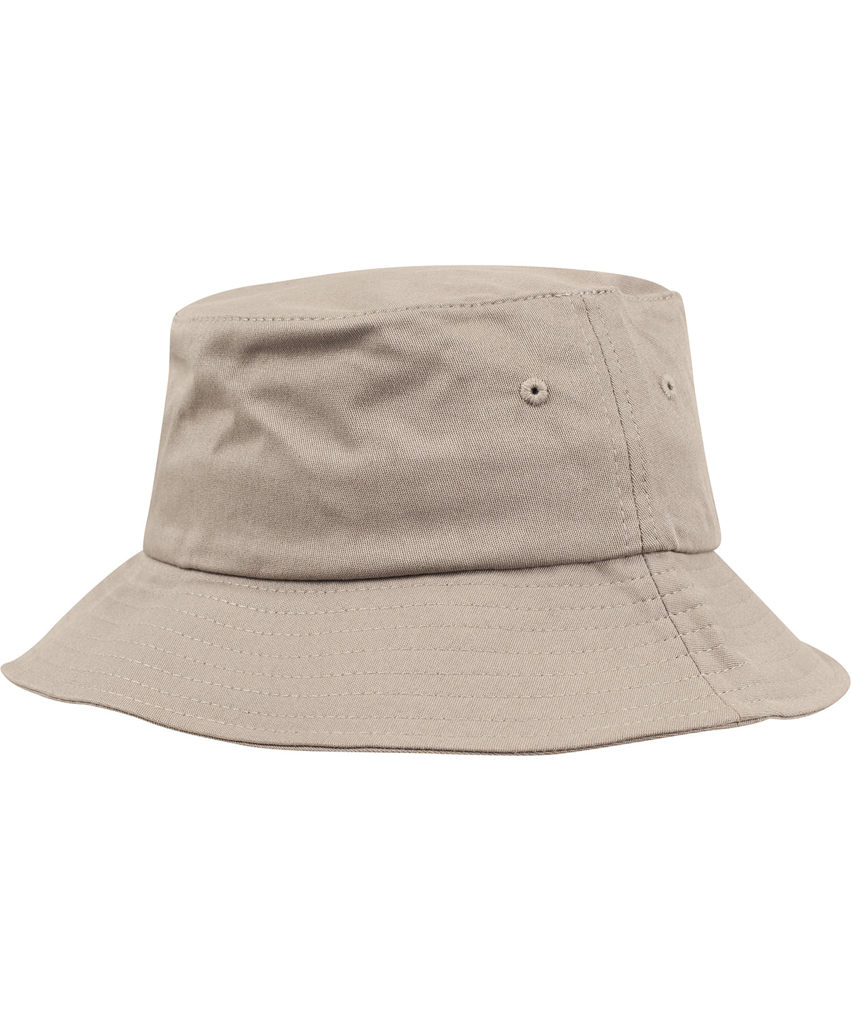 Tryck din logga på Hattar från Flexfit by Yupoong - Anpassa (YP039) Flexfit bucket hat i bomullstwill i färgen Khaki One Size för företag, föreningar och privatpersoner