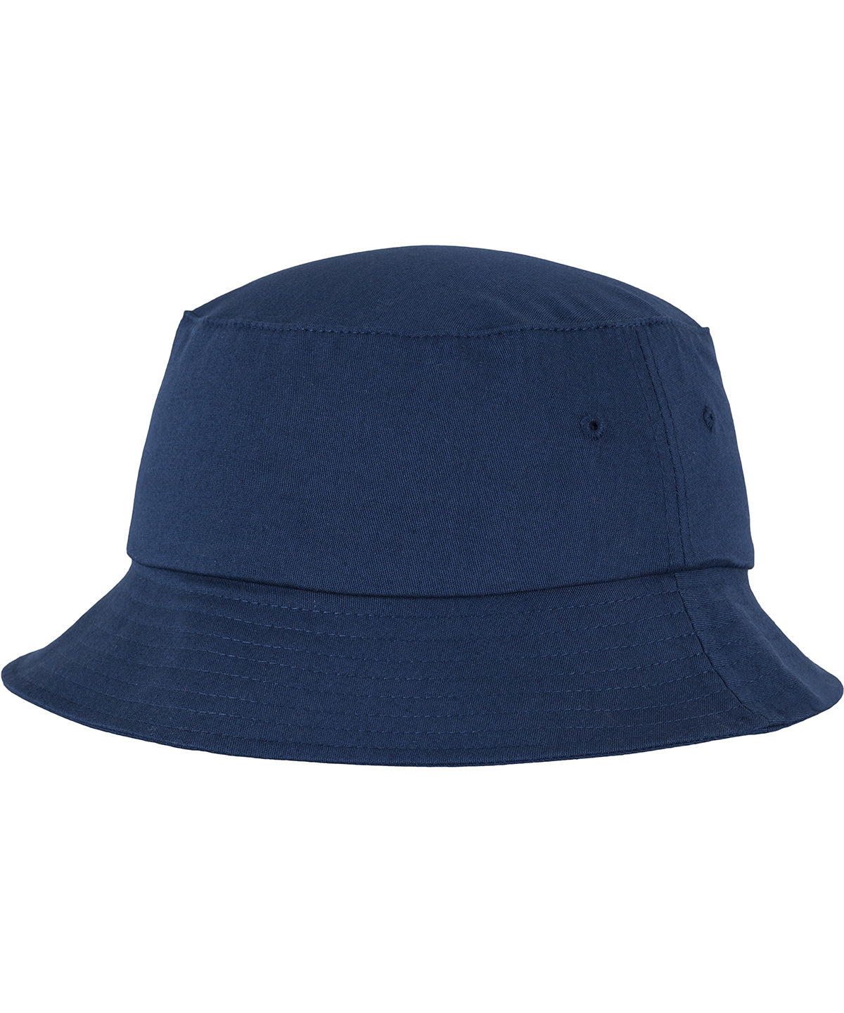 Tryck din logga på Hattar från Flexfit by Yupoong - Anpassa (YP039) Flexfit bucket hat i bomullstwill i färgen Marinblå One Size för företag, föreningar och privatpersoner