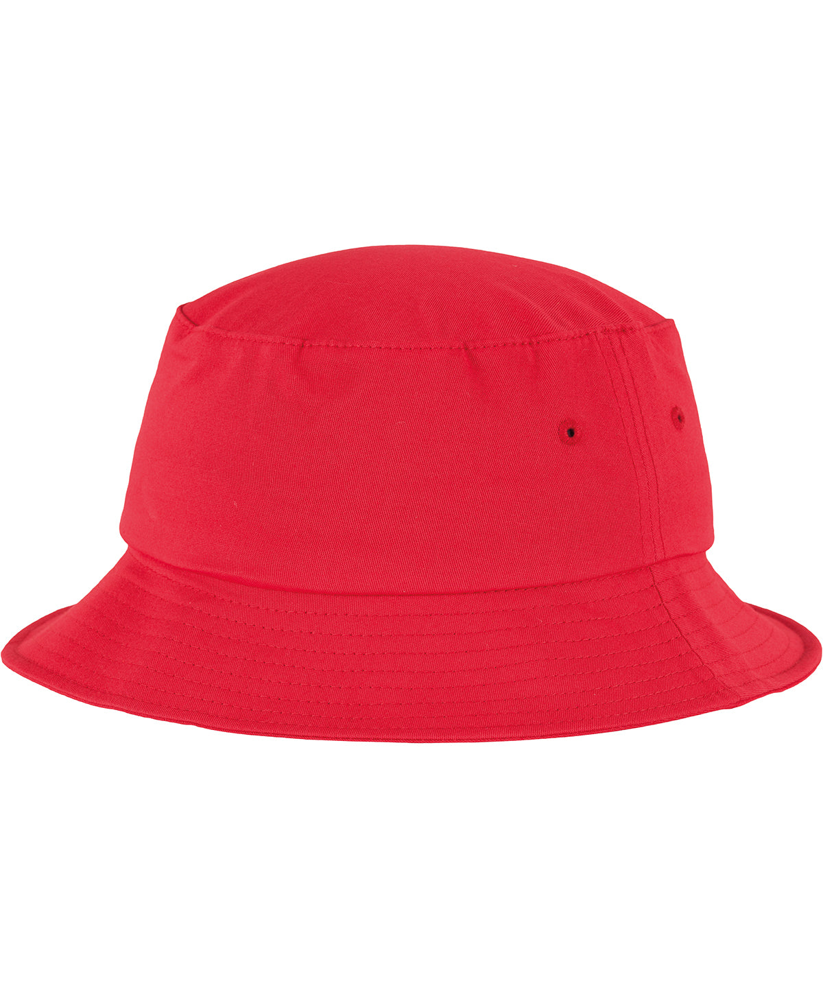 Tryck din logga på Hattar från Flexfit by Yupoong - Anpassa (YP039) Flexfit bucket hat i bomullstwill i färgen Mellan röd One Size för företag, föreningar och privatpersoner