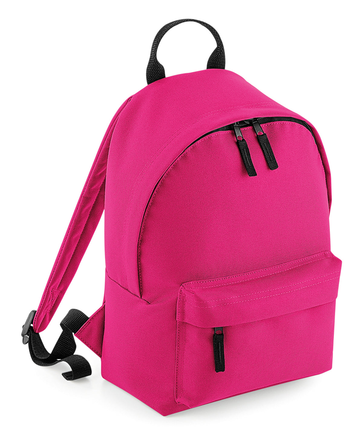 Tryck din logga på Väskor från Bagbase - Anpassa (B125S) Mini fashion ryggsäck i färgen Fuchsia One Size för företag, föreningar och privatpersoner