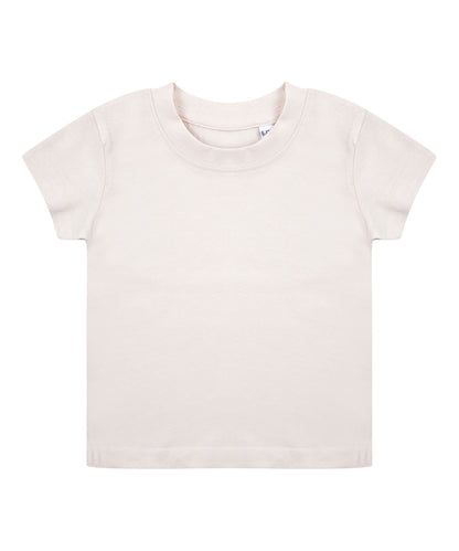 Tryck din logga på T-shirts från Larkwood - Anpassa Ekologisk t-shirt i färgen Naturligt för företag, föreningar och privatpersoner