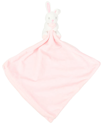 Tryck din logga på Filtrar från Mumbles - Anpassa Snuttefilt med babydjur och skallra i färgen Ljusrosa One Size för företag, föreningar och privatpersoner