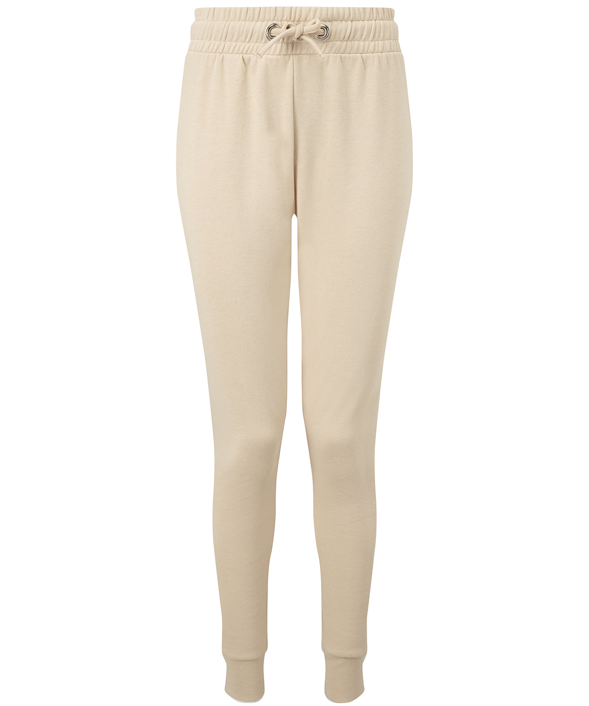 Tryck din logga på Mjukisbyxor från TriDri - Anpassa TriDri figursydda joggingbyxor för damer i färgen Naturligt för företag, föreningar och privatpersoner