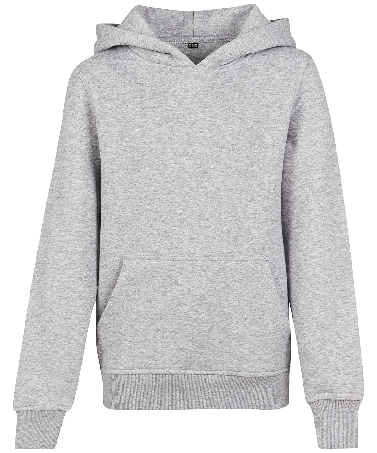 Tryck din logga på Hoodies från Build Your Brand - Anpassa (BY117) Bas hoodie för barn i färgen Ljunggrå för företag, föreningar och privatpersoner