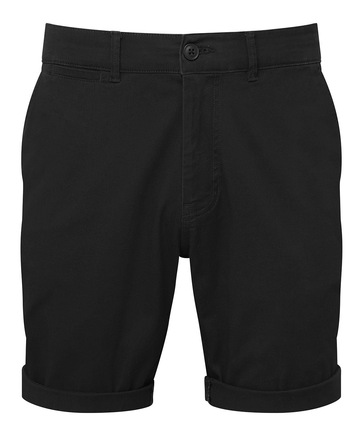 Tryck din logga på Shorts från Asquith & Fox - Anpassa (AQ058) Lätta chino-shorts för herrar i färgen Svart för företag, föreningar och privatpersoner