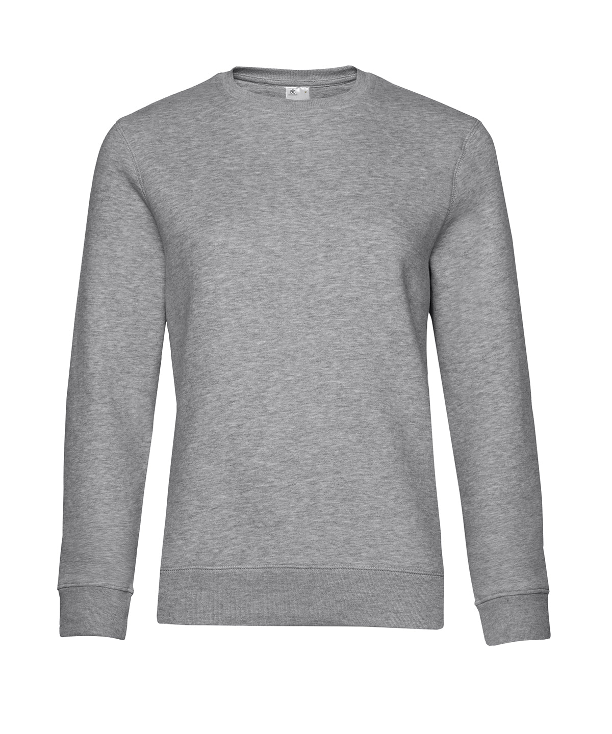 Tryck din logga på Sweatshirts från B&C Collection - Anpassa (B010F) B&C Queen halsringning i färgen Ljunggrå för företag, föreningar och privatpersoner